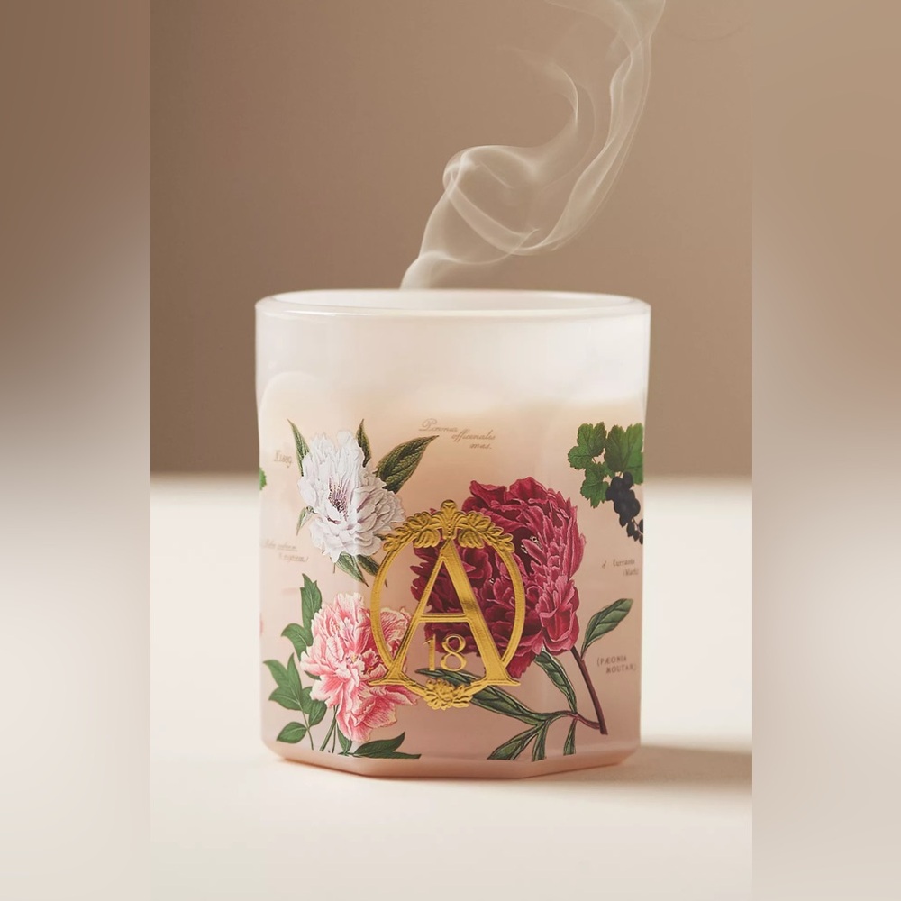 Anthropologie APOTHECARY 18 FLORAL PEONY BLUSH BOXED CANDLE 4552478140176 PINK